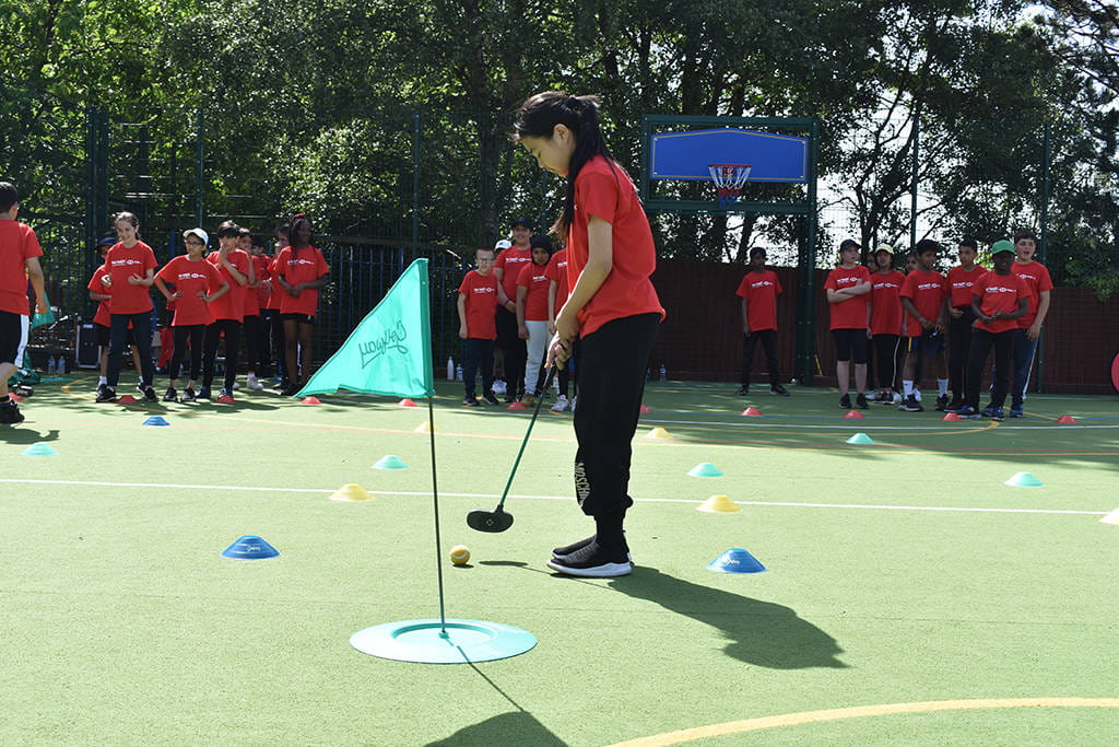 A Golf Roots coaching session at Dorrington Academy